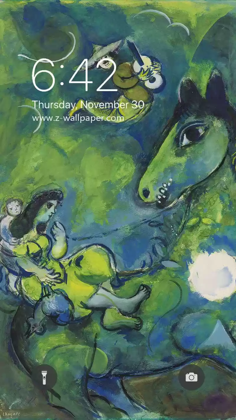 Marc Chagall Painting Art Mobile Phone Wallpapers