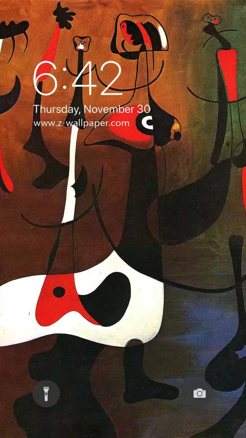 Joan Miro Painting Art Mobile Phone Wallpapers