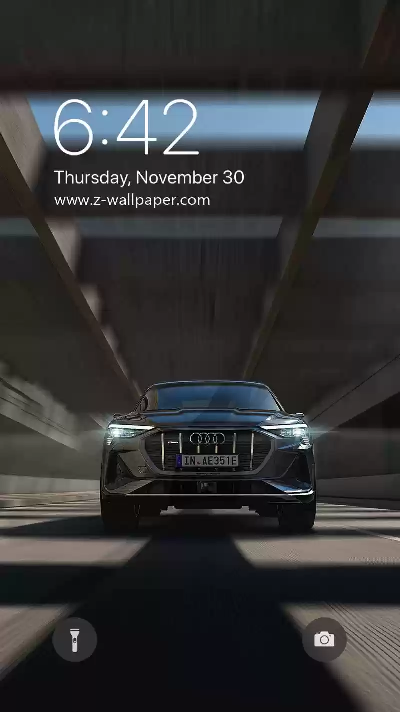 Audi e-tron Sportback Grey Car Mobile Phone Wallpapers