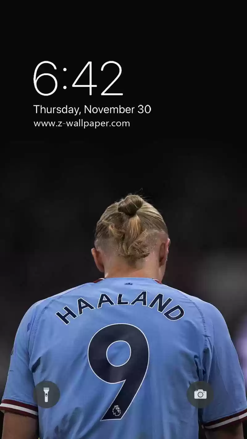 Erling Haaland Football Mobile Phone Wallpapers 02